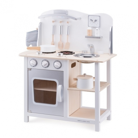 Gyerekkonyhák - New-Classic-Toys-Bucatarie-Bon-appetit-Alb-Argintiu
