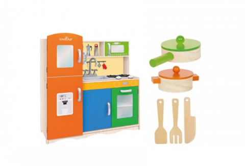 Cadouri botez - Bucatarie-Globo-pentru-copii-din-lemn-cu-accesorii-80-X-30.5-X-85-cm-Globo