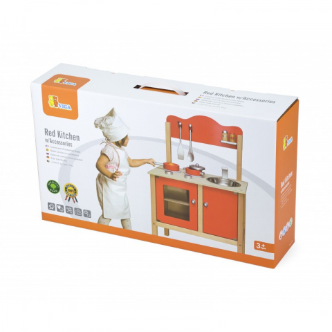 Viga-Bucatarie rosie cu accesorii [8]