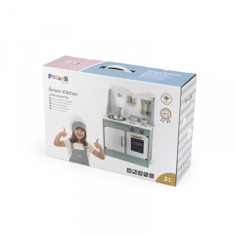 Bucatarie verde din lemn cu accesorii, PolarB, Viga [5]