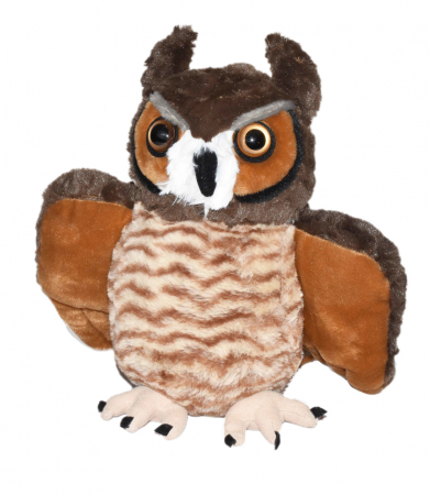 Jucarii educative - Wild Republic-Bufnita cu Coarne - Jucarie Plus 30 cm