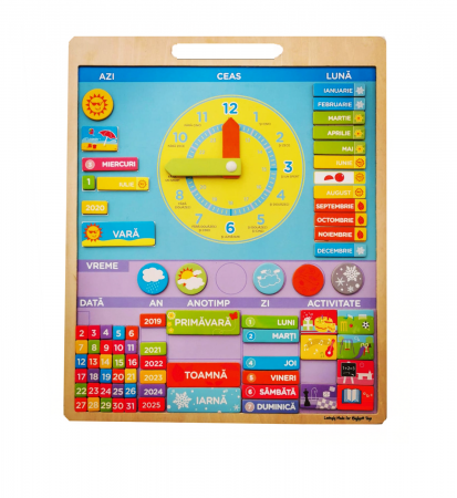 Jucarii educative - Pachet Calendar magnetic si Calendar cu abtibilduri