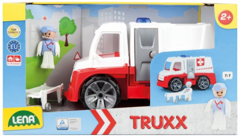 Cadouri botez - Camion-Ambulanta-Lena-Truxx-cu-figurina-si-accesorii-Lena