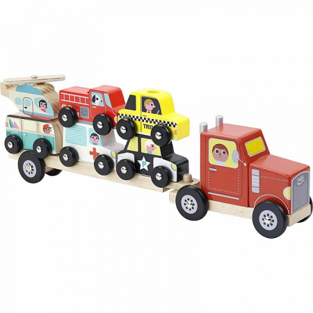 Keresztelő ajándékok - Vilac-Camion-cu-autovehicule-de-transport