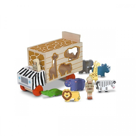 Jucarii educative - Melissa-Doug-Camion-cu-forme-de-sortat
