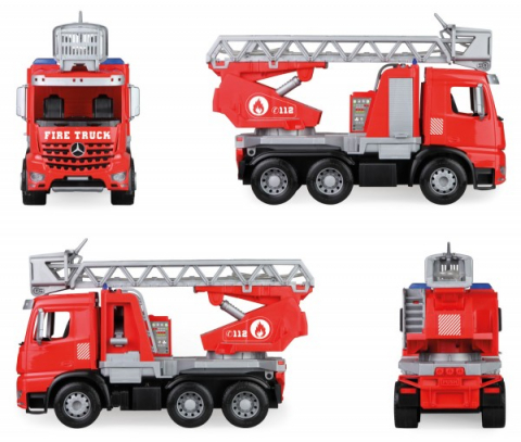 Jucarii 3-5 ani - Camion-de-pompieri-din-plastic-pentru-copii-Lena-Mercedes-Arocs-Lena