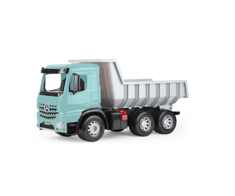 Jucarii educative - Lena-Camion plastic tip basculanta, Lena, Mercedes Arocs, greutate sustinuta 150kg, Giga Truck, 67 cm lungime, 3 axe otel zincat