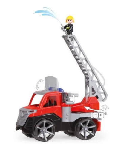 Cadouri botez - Camion-pompieri-Truxx-2,-Lena,-Plastic,-29-x-15-x-19-cm,-Rosu/Gri-Lena