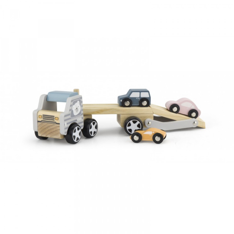 Játékok 3-5 éveseknek - Camion transportor cu 3 masinute, PolarB Viga