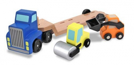 Melissa-Doug-Camion-transportor-cu-platforma-cu-utilaje-de-constructii [2]
