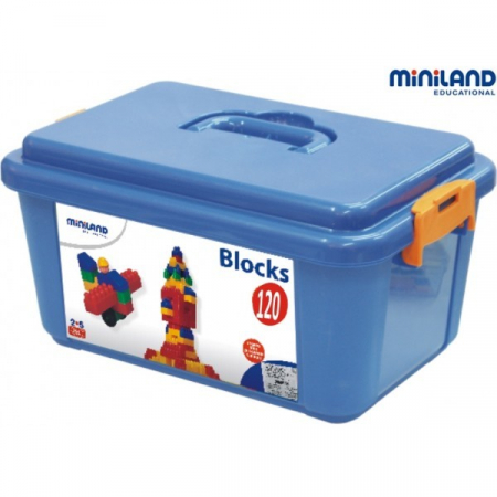 Oktató játékok és játékok - Miniland Caramizi de construit 120