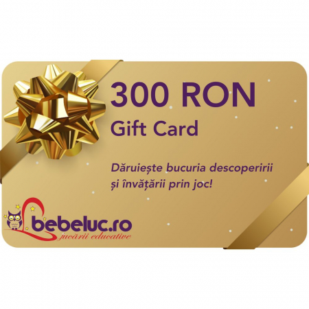 Ajándékkártya - Bebeluc.ro Card Cadou de cumparaturi Bebeluc.ro 300 RON