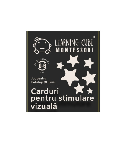 Oktató játékok - Carduri pentru stimulare vizuala alb - negru (0 - 6 luni)
