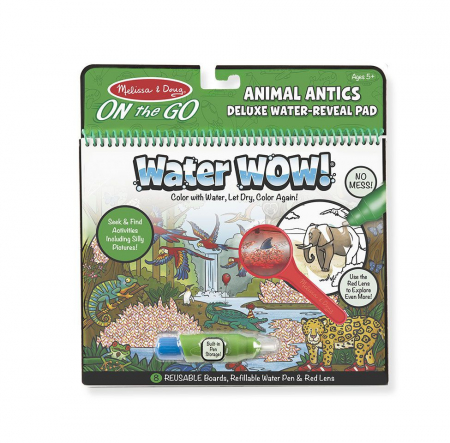 Baba ajándékok - Melissa & Doug Carnet Apa magica Deluxe Descopera Animalele- Melissa and Doug