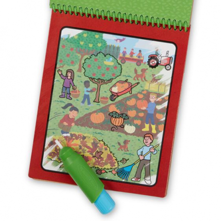 Melissa & Doug Carnet de colorat Apa magica colectia Sa Exploram Natura Anotimpurile [1]