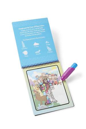 Melissa & Doug Carnet de colorat Apa Magica cu Povesti din Biblie - Melissa and Doug [1]