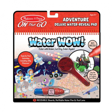 Játékok 4 éves kortól - Melissa & Doug Carnet de colorat Apa magica Deluxe Aventuri