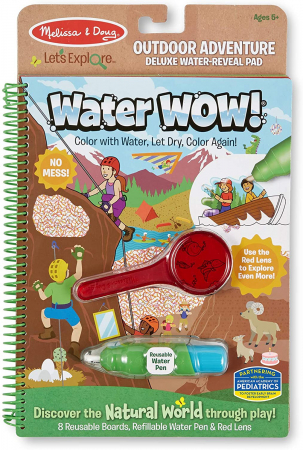 Baba ajándékok - Melissa & Doug Carnet de colorat Apa magica Deluxe colectia Sa Exploram Natura Aventuri in Natura