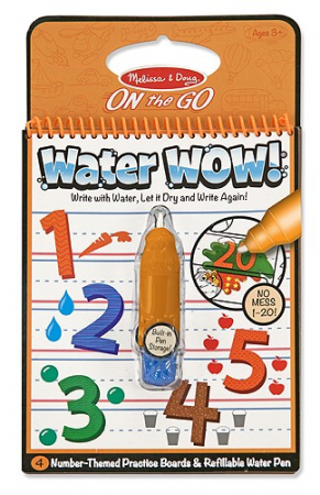 Jucarii sub 50 RON - Melissa & Doug-Carnet de colorat Apa magica Numerele Melissa and Doug