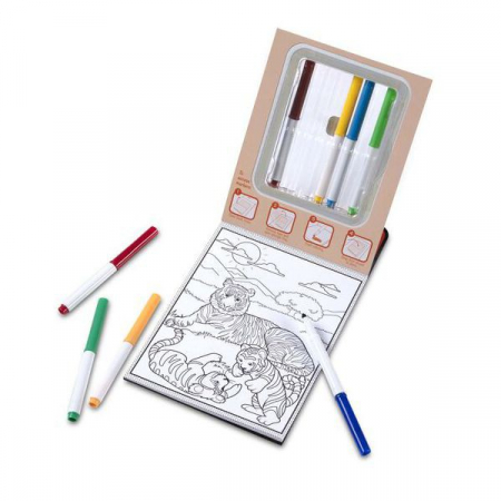 Melissa & Doug Carnet de colorat Modele magice Animale salbatice [1]
