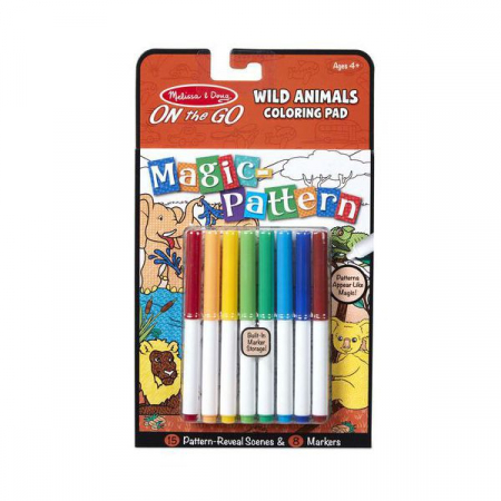 Játékok 4 éves kortól - Melissa & Doug Carnet de colorat Modele magice Animale salbatice