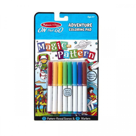 Játékok 50 RON alatt - Melissa & Doug Carnet de colorat Modele magice Aventuri