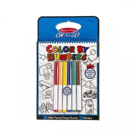 Játékok 50 RON alatt - Melissa & Doug Carnet de colorat pe numere Melissa and Doug Albastru