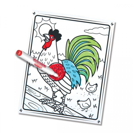 Melissa & Doug Carnetel de colorat Magicolor Animale de la ferma [1]