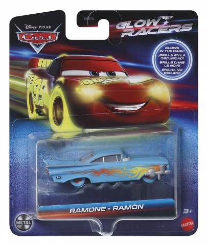 Játékok 3-5 éveseknek - Cars Glow Racers Masinuta Metalica Ramon 1:55