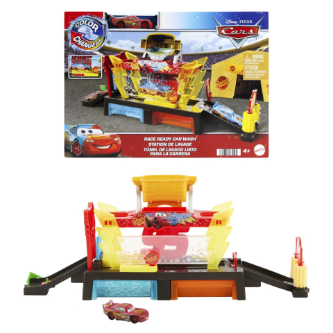 Mattel-Cars Set De Joaca Spalatorie Auto Cu 1 Masinuta Inclusa Color Change [1]