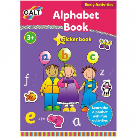 Játékok 1-3 éveseknek - Galt Carte cu activitati si abtibilduri - Alfabet