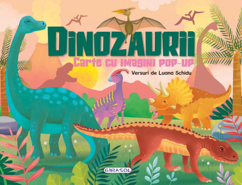 Cadouri copii - Carte-cu-imagini-pop-up-Dinozaurii-GIRASOL