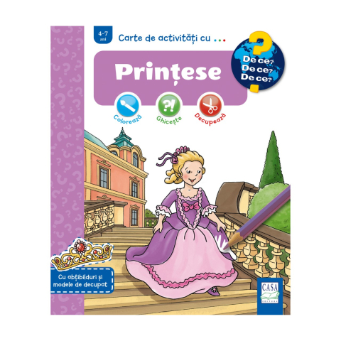 Oktató játékok - Carte de activitați cu .... Prințese - Dominique Conte