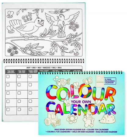 Jucarii +3 Ani - Keycraft Carte de colorat - Calendarul meu
