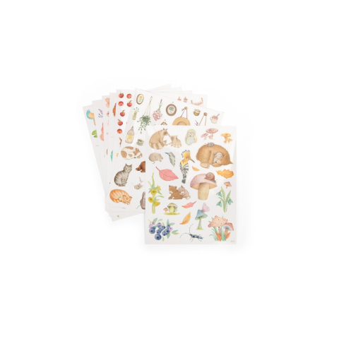 Carte de colorat cu abtibilduri Les Rosalies, Moulin Roty [7]