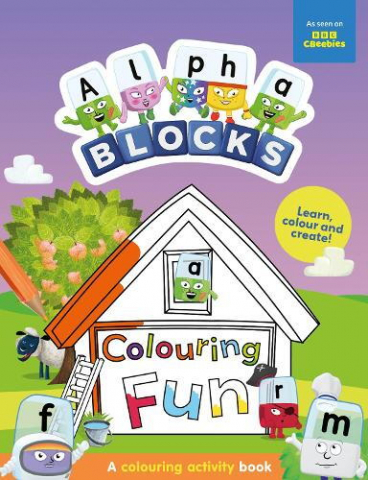 Jucarii 3-5 ani - Carte-de-colorat-cu-activitati-Distractie-cu-Alphablocks-Alphablocks