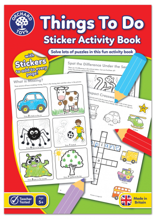 Jucarii sub 50 RON - Orchard-Toys-Carte-de-colorat-cu-activitati-in-limba-engleza-si-abtibilduri-Lucruri-de-Facut-THINGS-TO-DO