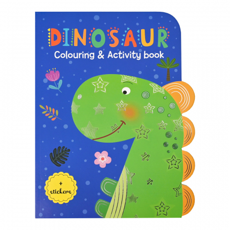 Akciók - WinsHolland-Carte de colorat cu activitati si abtibilduri - dinozaur