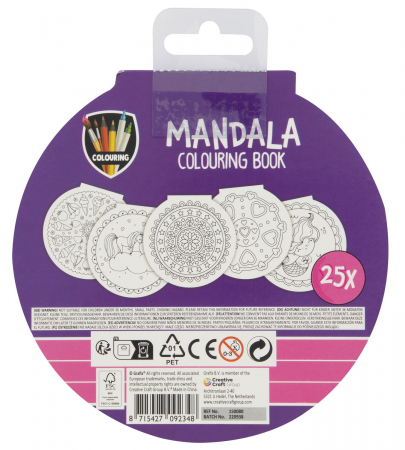 Grafix Carte de colorat - Mandale mov  [1]