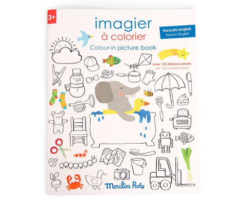 Moulin Roty-Carte de desen cu abtibilduri Engleza-Franceza, Moulin Roty [3]