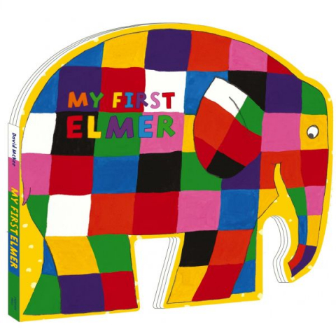 Jucarii sub 50 RON - Rainbow Designs-Carte in limba engleza My First Elmer