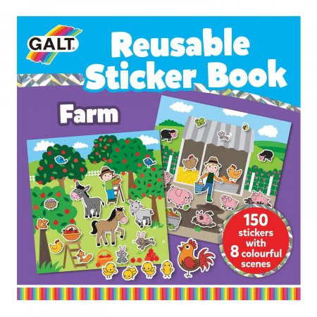 Háziállat figurák - Galt-Cartea-mea-cu-stickere-Ferma