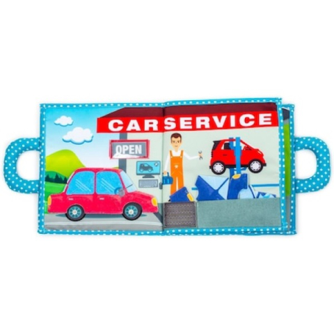 Jucarii educative - Piqipi-Carticica cu activitati Piqipi - Quiet book Boy Edition