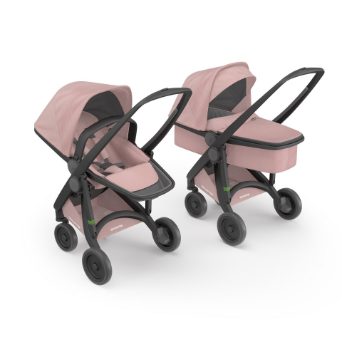Jucarii 0-12 luni - Greentom-Carucior 2 In 1, Greentom, 100% Ecologic, Black Blossom