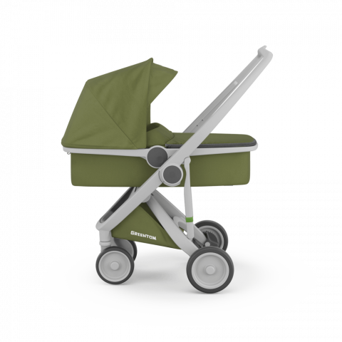 Carucior 2 In 1, Greentom, 100% Ecologic, Grey Olive [2]