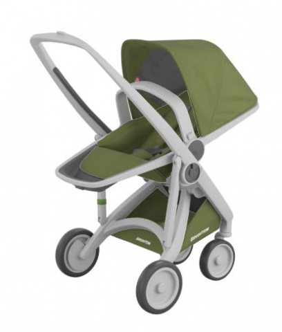 Carucior 2 In 1, Greentom, 100% Ecologic, Grey Olive [1]