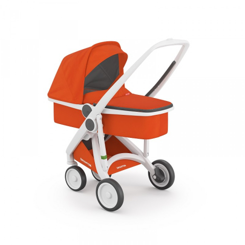Carucior 2 In 1, Greentom, 100% Ecologic, White Orange [2]
