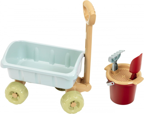 Játékok 1-3 éveseknek - Carucior Cu Maner Si Set Galetica - plastic reciclat