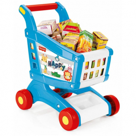 Játékok 0-2 éves korig - Fisher-Price-Carucior-de-cumparaturi-cu-accesorii