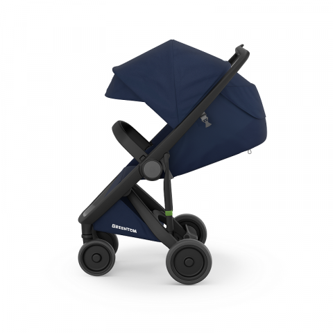 Carucior, Greentom, Classic Upp, 100% Ecologic, Black Blue [1]